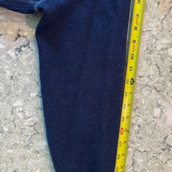 L.L. Bean Blue Gray Knit Sweater Hoodie XL Women’s - Picture 5 of 9